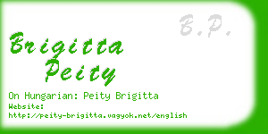 brigitta peity business card